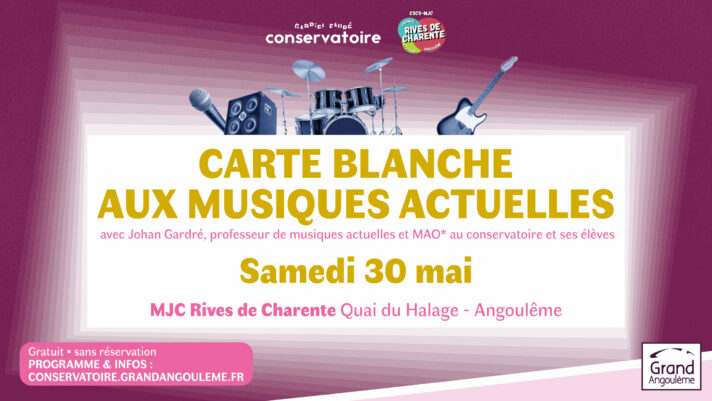 Carte blanche aux musiques actuelles
